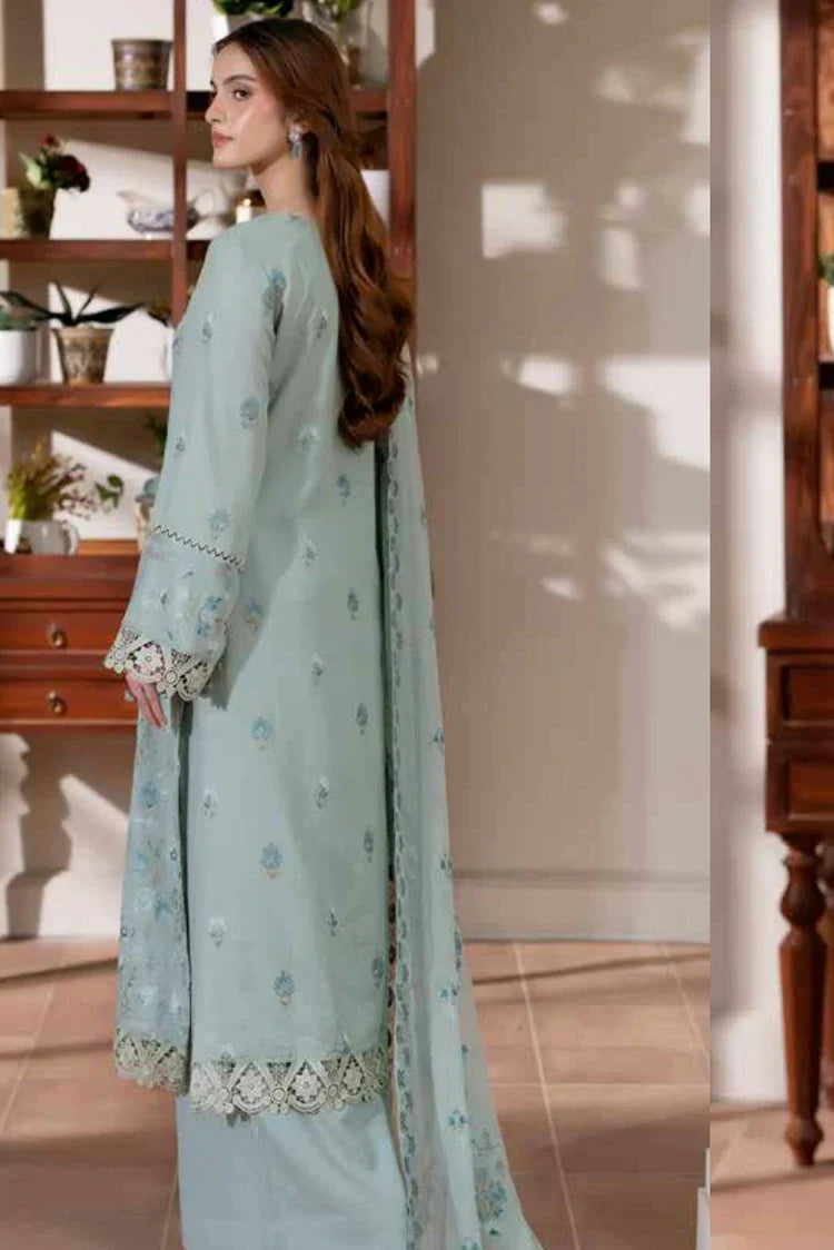 Picture of Noor e Fajar - Miraal Embroidered Plain Karandi Collection - KR-253 - Unstitched - Available at Raja Sahib