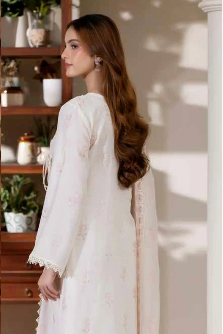 Picture of Noor e Fajar - Miraal Embroidered Plain Karandi Collection - KR-255 - Unstitched - Available at Raja Sahib