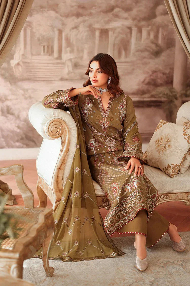 Picture of Ramsha - Aangan Luxury Rawsilk Collection Vol 2 - AA-210 - Unstitched - Available at Raja Sahib