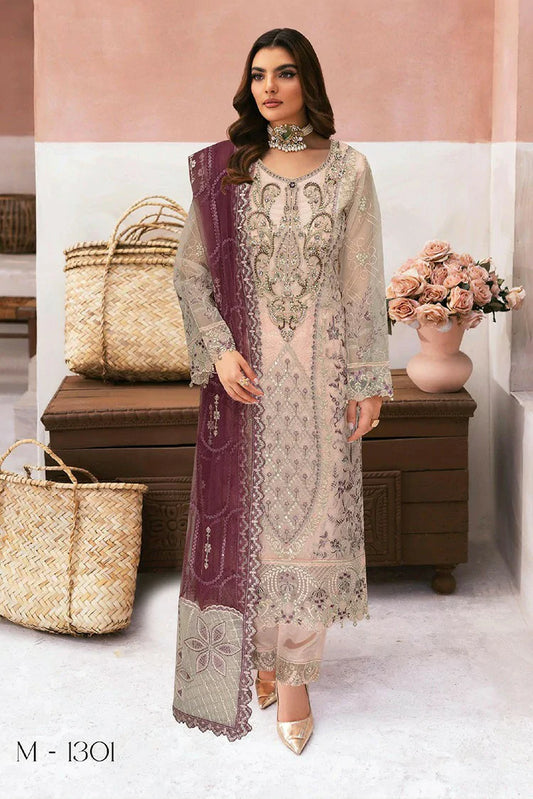 Ramsha - Minhal Embroidered Collection Vol 13 - M-1301 - Unstitched