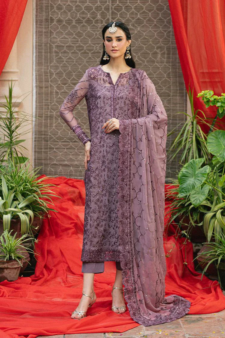 Freesia - Amel Luxury Chiffon Collection - GEETANJALI-FSU5649 - Unstitched