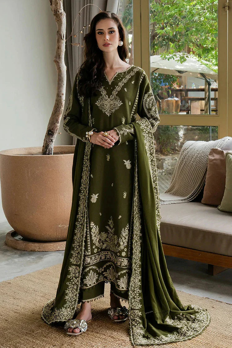 Faiza Faisal - Dastaan Khaddar Collection - 461-SIENNA - Unstitched