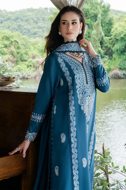 Faiza Faisal - Hoor Karandi Winter Edit - 470-ESHAL - Unstitched