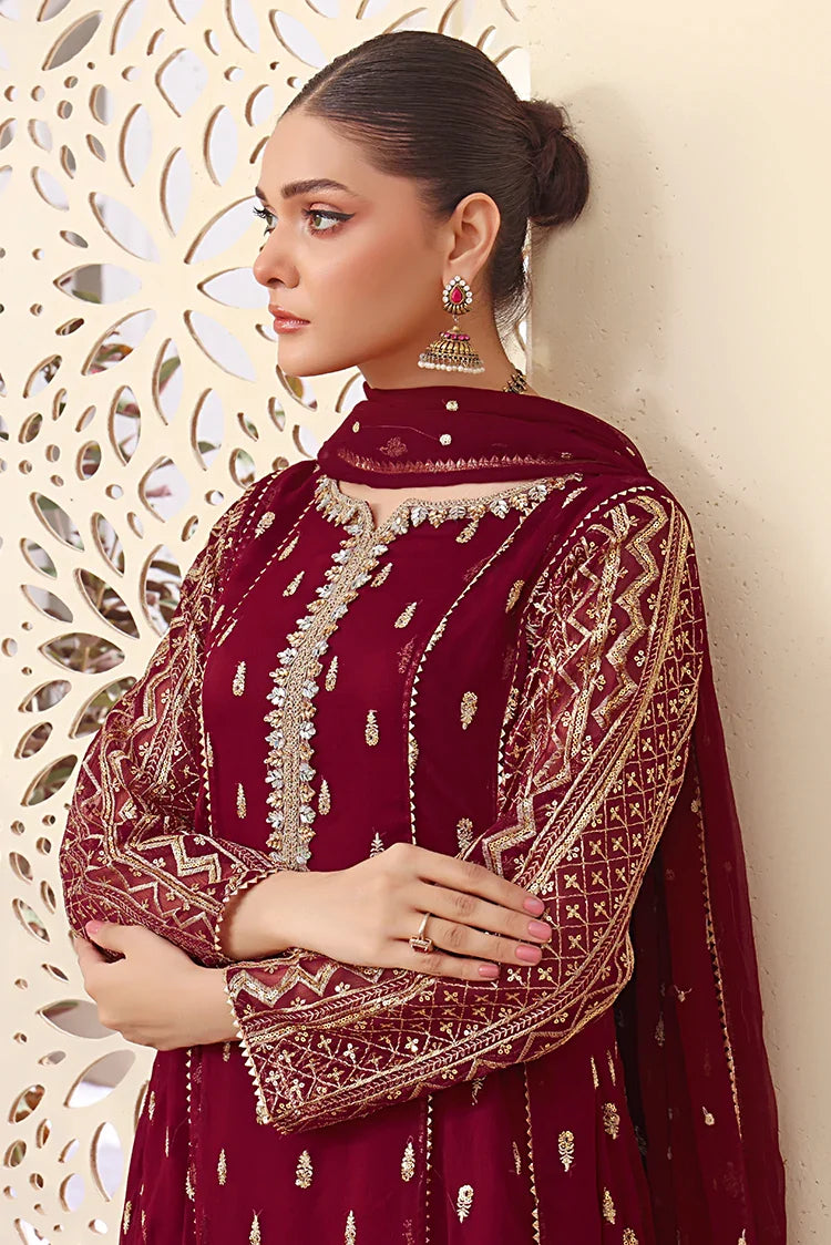 Picture of Alsiyaab - Rasm e Henna - Bahaar - Mehroon - Available at Raja Sahib