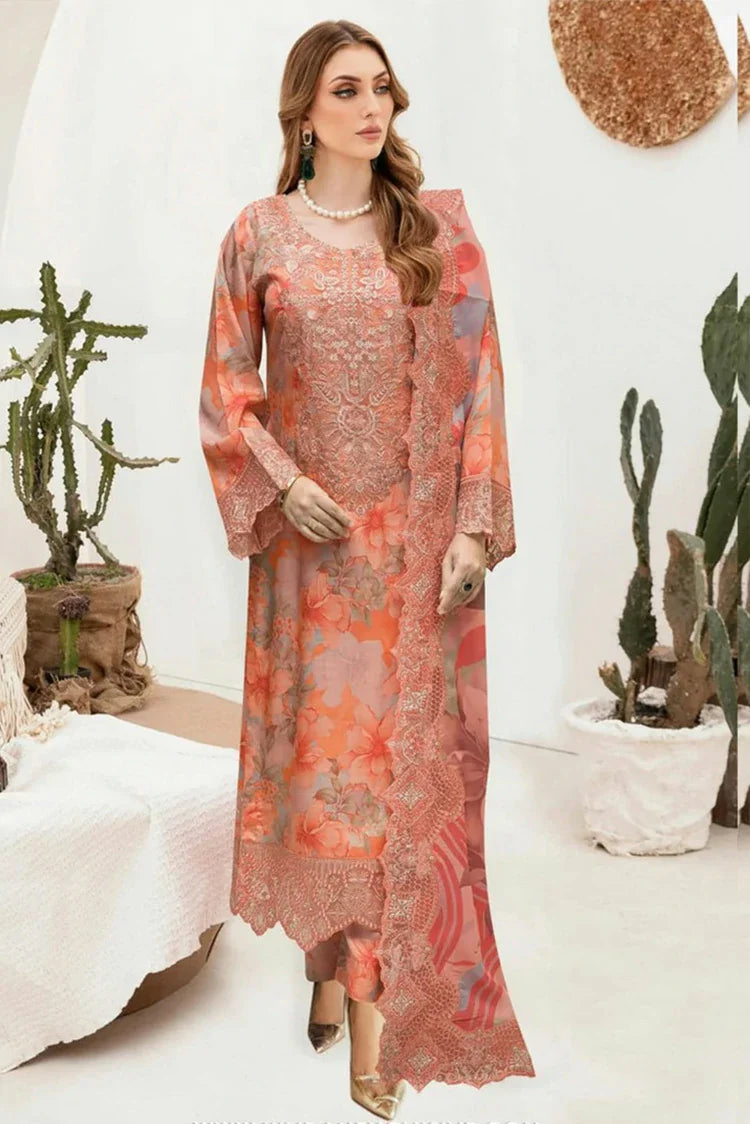 Picture of Ramsha - Riwaj Premium Rawsilk Collection Vol 6 - J-603 - Unstitched - Available at Raja Sahib