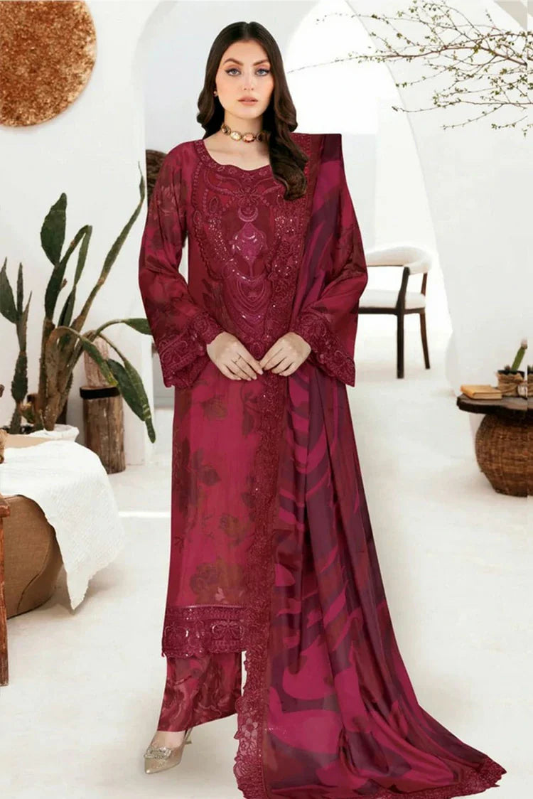 Picture of Ramsha - Riwaj Premium Rawsilk Collection Vol 6 - J-610 - Unstitched - Available at Raja Sahib