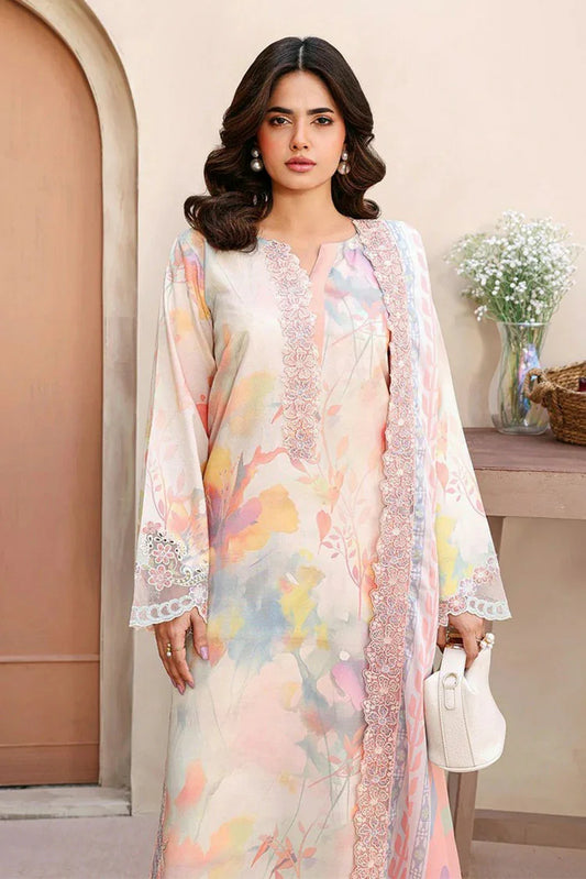 Ramsha - Naqsh Embroidered Rawsilk Collection - RS-01 - Unstitched