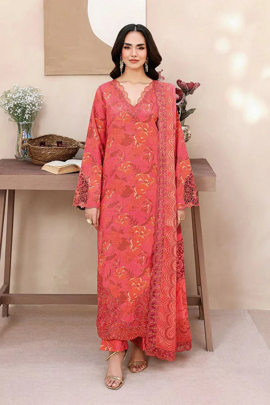 Ramsha - Naqsh Embroidered Rawsilk Collection - RS-06 - Unstitched