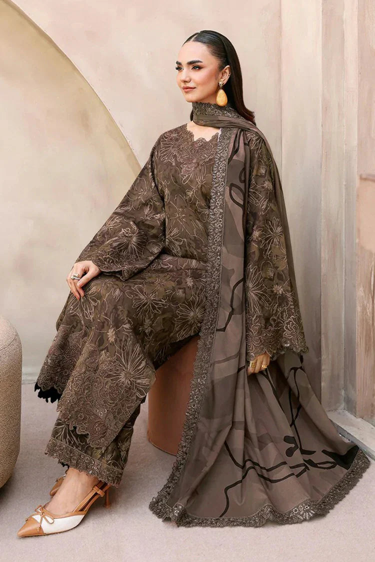Picture of Ramsha - Naqsh Embroidered Rawsilk Collection - RS-08 - Unstitched - Available at Raja Sahib