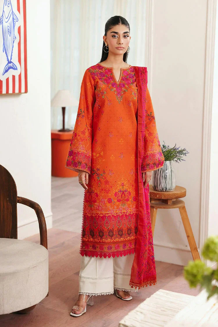 Picture of Rajbari - Nissa Summer Floral Symphony Collection - Design 10 - Unstitched - Available at Raja Sahib