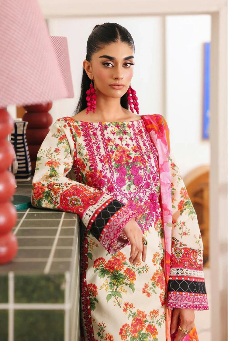 Picture of Rajbari - Nissa Summer Floral Symphony Collection - Design 05 - Unstitched - Available at Raja Sahib