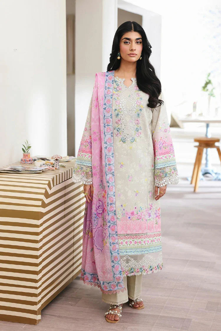 Picture of Rajbari - Nissa Summer Floral Symphony Collection - Design 08 - Unstitched - Available at Raja Sahib