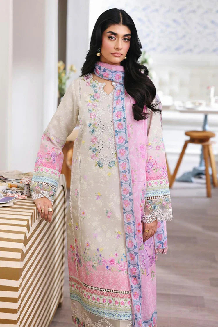 Picture of Rajbari - Nissa Summer Floral Symphony Collection - Design 08 - Unstitched - Available at Raja Sahib