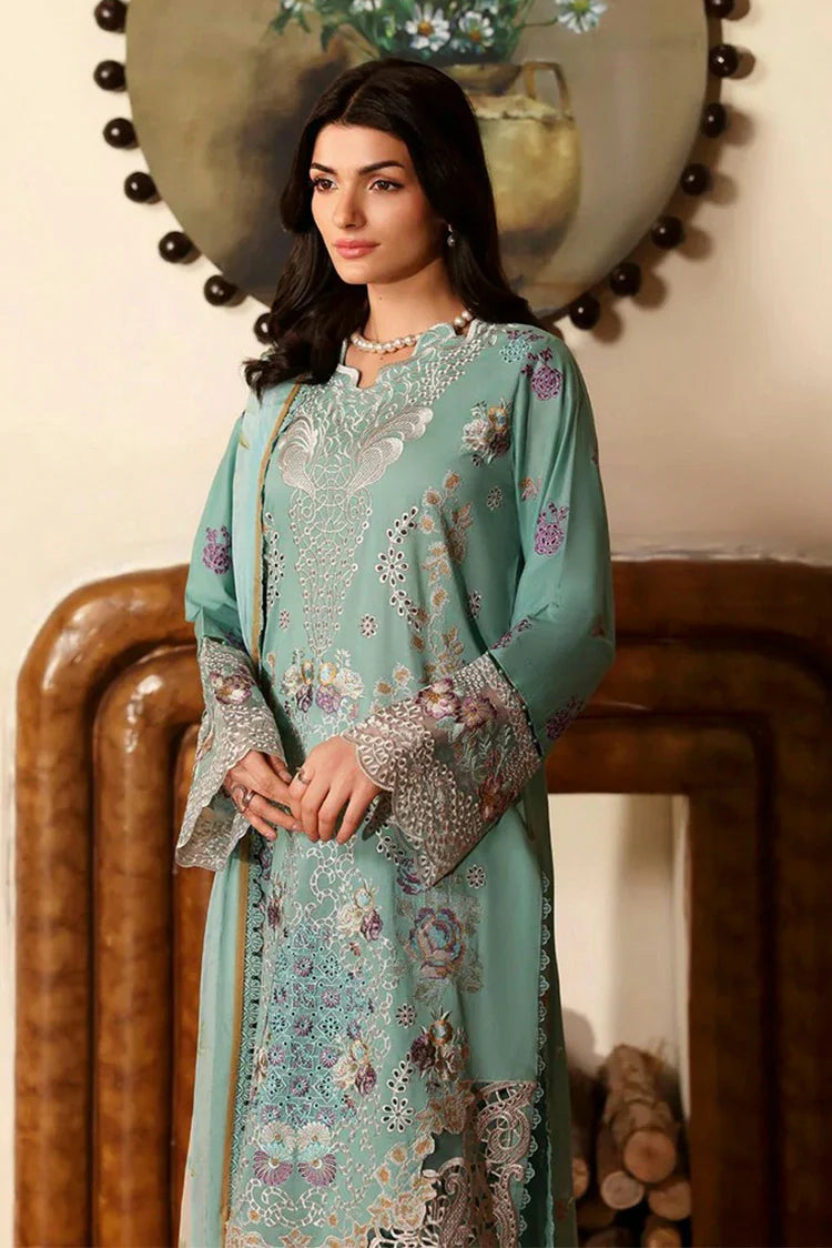 Picture of Ramsha - Andaaz Luxury Lawn Collection Vol 13 - Z-1301 - Unstitched - Available at Raja Sahib