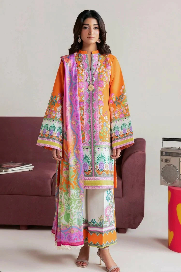 Picture of Rajbari - Amal Summer Prints - Design 08 (3PC) - Unstitched - Available at Raja Sahib