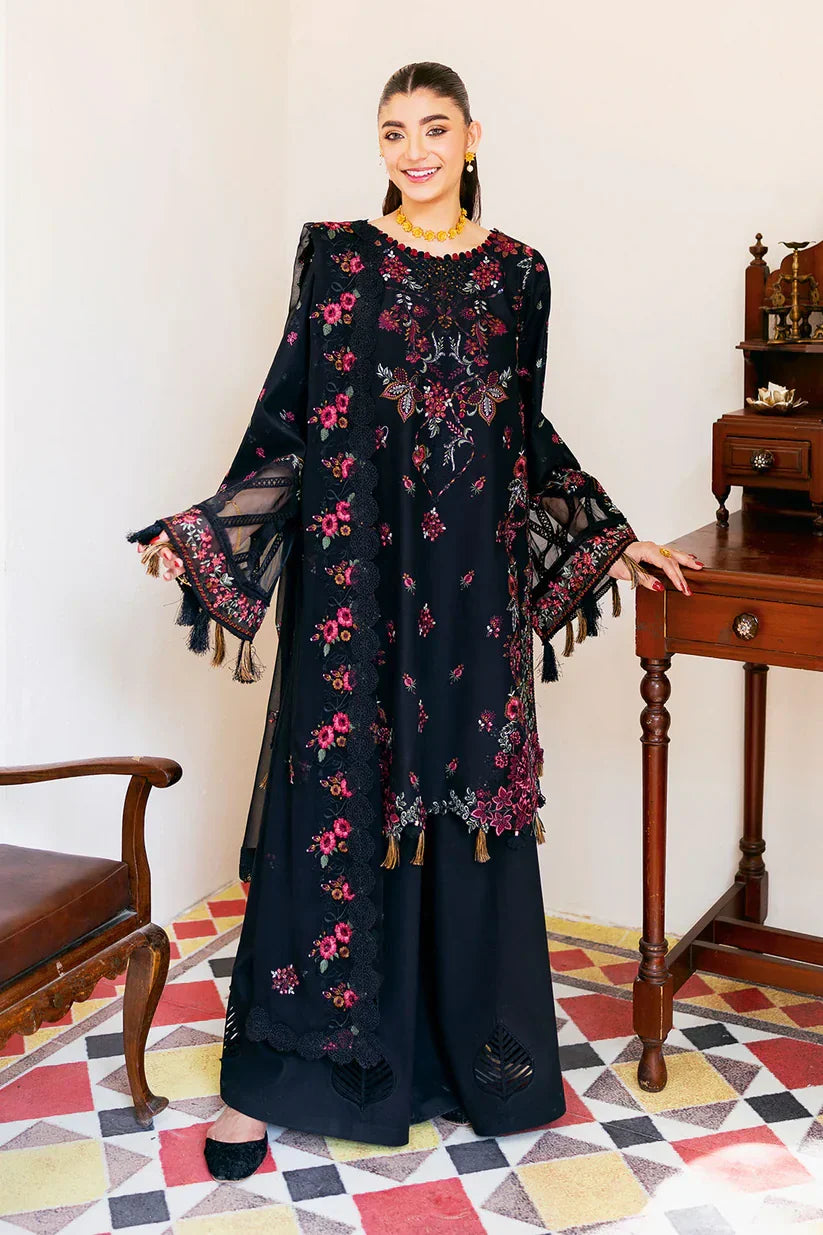 Picture of Shagna - Dilras Luxury Lawn Collection - SIYAAH SL-04 - Unstitched - Available at Raja Sahib