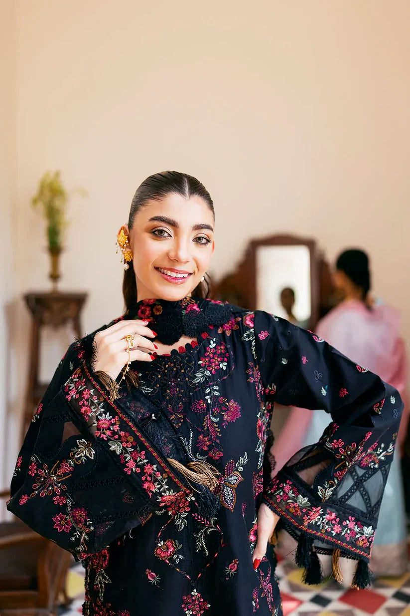 Picture of Shagna - Dilras Luxury Lawn Collection - SIYAAH SL-04 - Unstitched - Available at Raja Sahib
