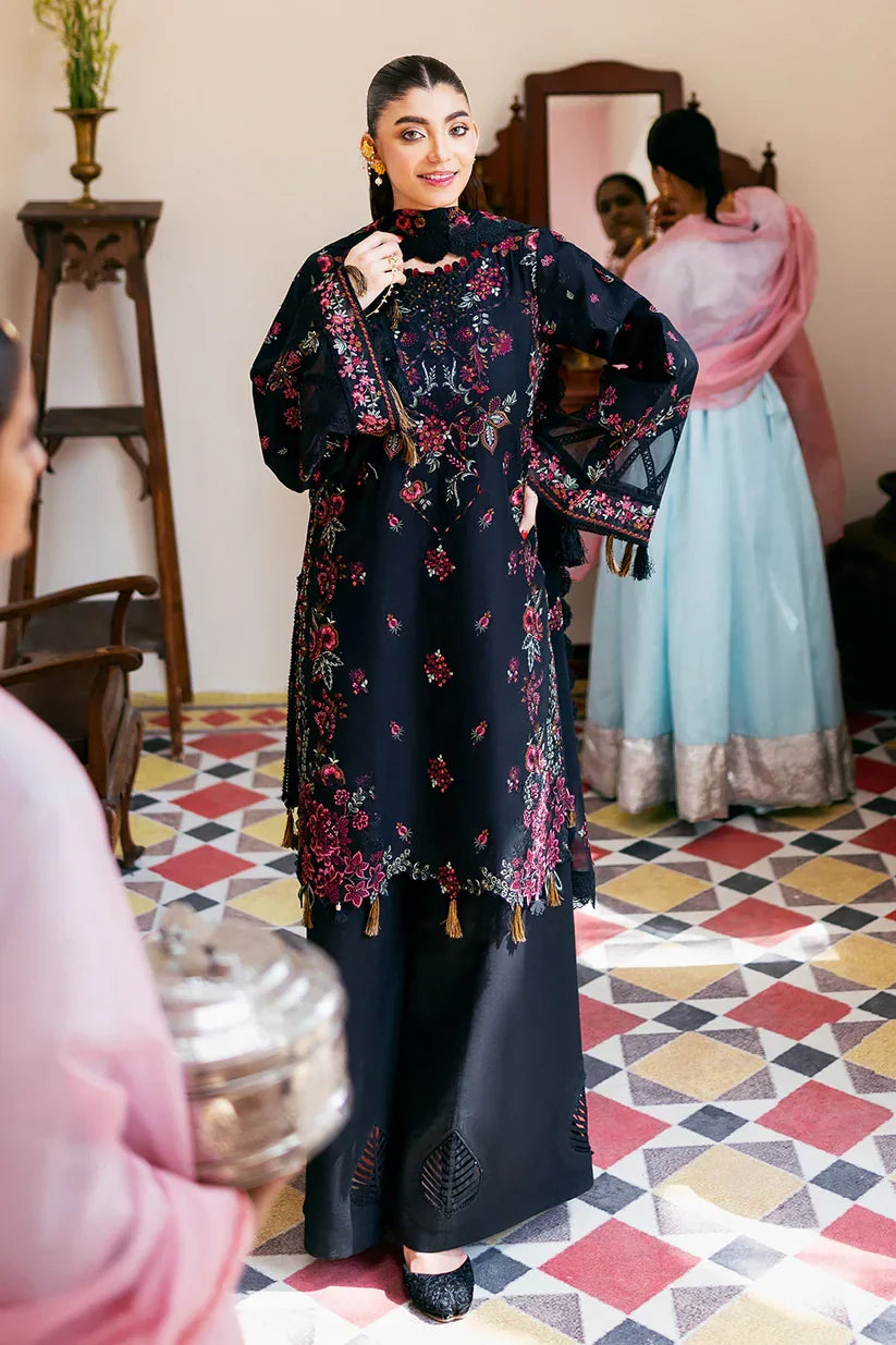 Picture of Shagna - Dilras Luxury Lawn Collection - SIYAAH SL-04 - Unstitched - Available at Raja Sahib