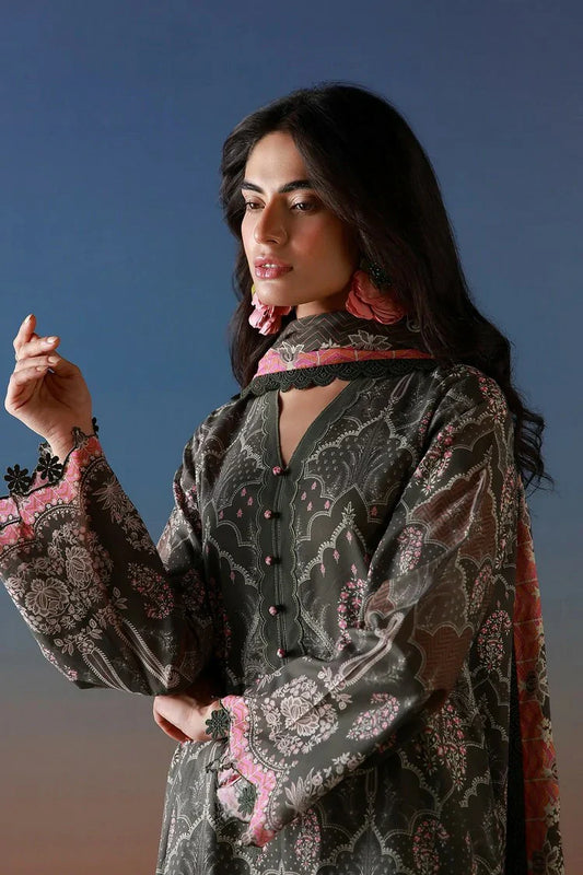 Sahar - Mirha Printed Lawn Collection - SS1-26-17-Shadow Lace - Unstitched