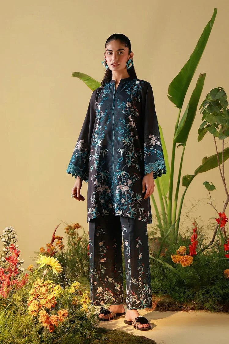 Sahar - Mirha Printed Lawn Collection - SS1-26-22-Midnight Tropique - Unstitched