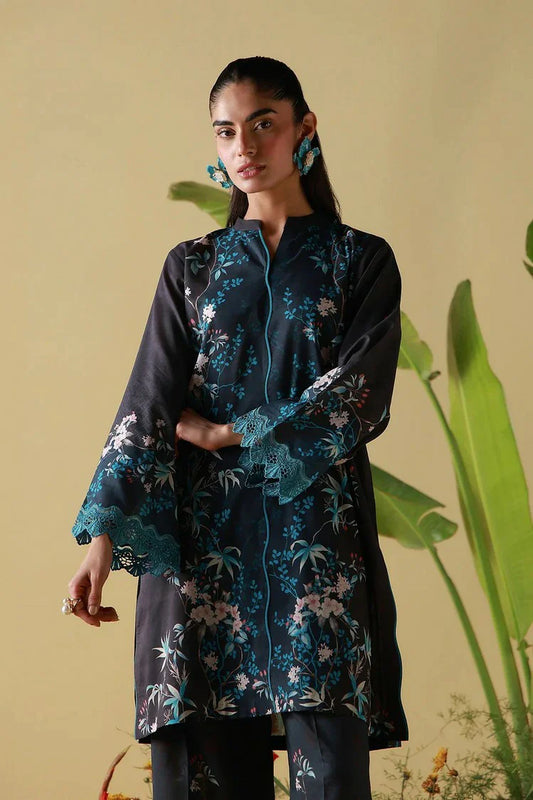Sahar - Mirha Printed Lawn Collection - SS1-26-22-Midnight Tropique - Unstitched