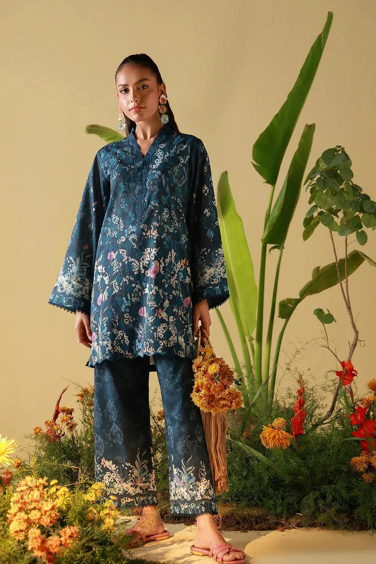 Sahar - Mirha Printed Lawn Collection - SS1-26-26-Twilight Botanica - Unstitched