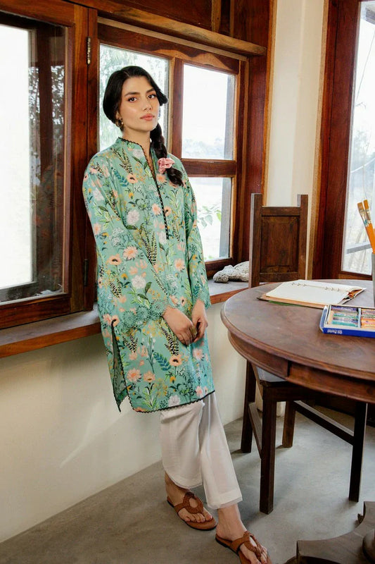 Sahar - Mirha Printed Lawn Collection - SS1-26-32-Sage Blossom - Unstitched
