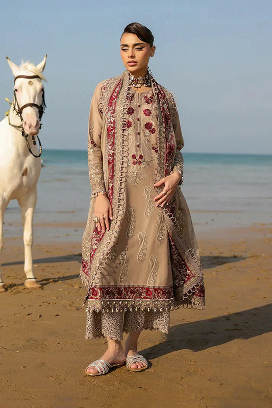 Picture of Imrozia - Hania Luxury Lawn Collection - SL-107 Parizay - Unstitched - Available at Raja Sahib