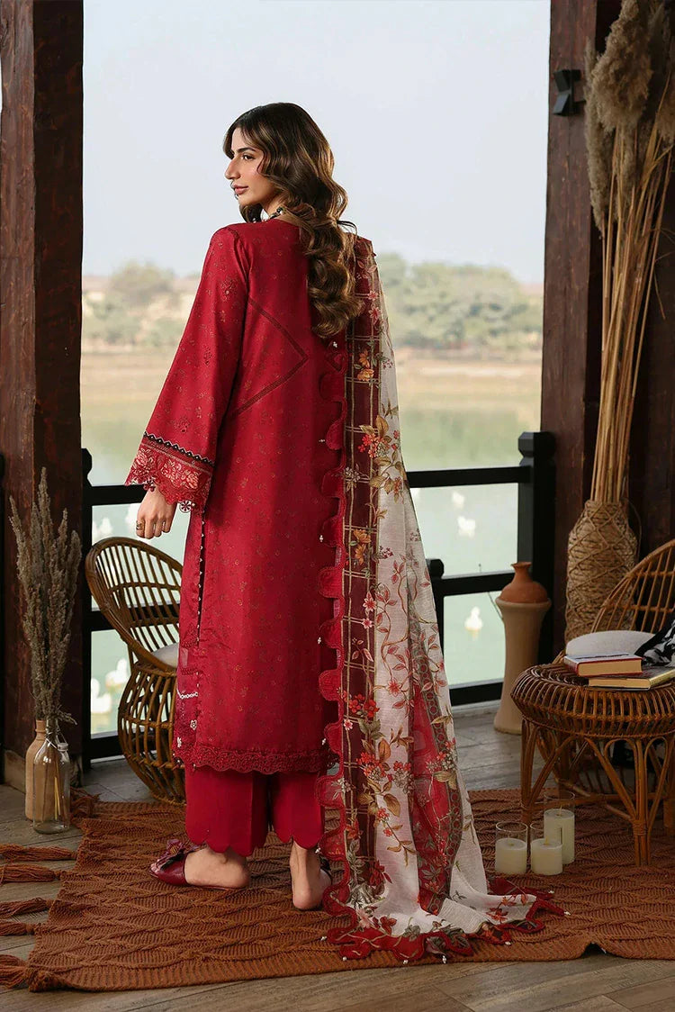 Picture of Sardinia - Festive Lawn - 1604-B POPPY - Unstitched - Available at Raja Sahib