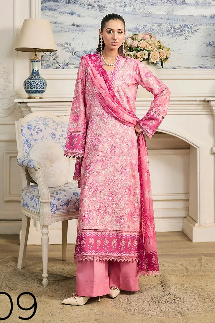 Picture of Rajbari - Raha Summer Prints Exclusive - Design 09 - Unstitched - Available at Raja Sahib