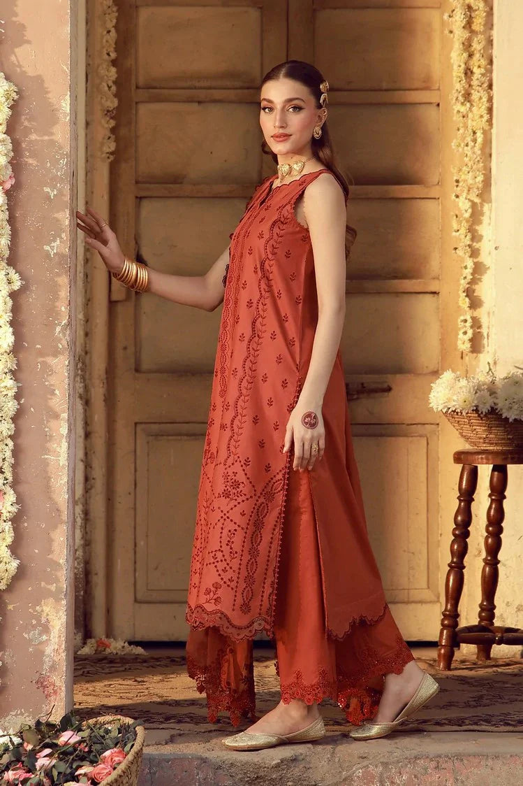 Picture of Sahar - Festive Chikankari Edit - CK-26-V2-02-Rustic Dawn - Unstitched - Available at Raja Sahib