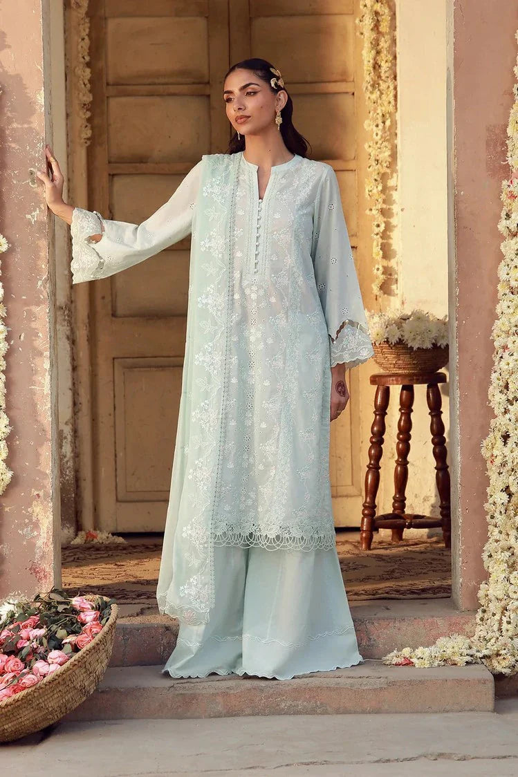 Picture of Sahar - Festive Chikankari Edit - CK-26-V2-03-Mist Of Marrakech - Unstitched - Available at Raja Sahib