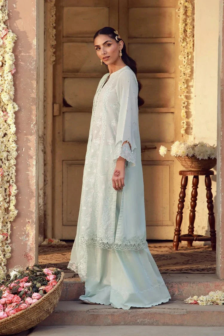 Picture of Sahar - Festive Chikankari Edit - CK-26-V2-03-Mist Of Marrakech - Unstitched - Available at Raja Sahib