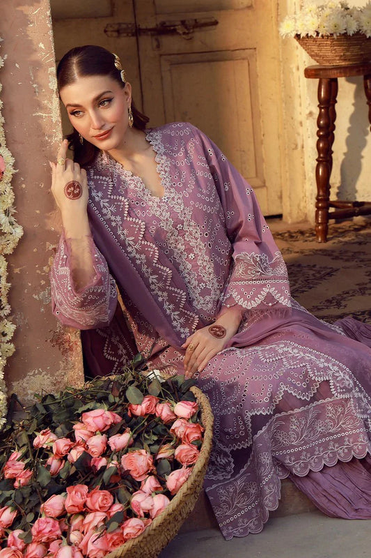 Sahar - Festive Chikankari Edit - CK-26-V2-05-Amethyst Orchard - Unstitched