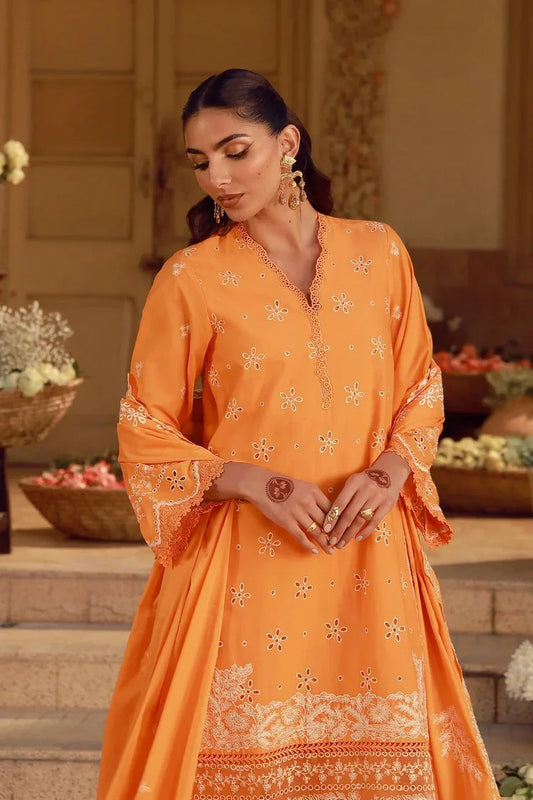 Sahar - Festive Chikankari Edit - CK-26-V2-06-Marigold Fiesta - Unstitched