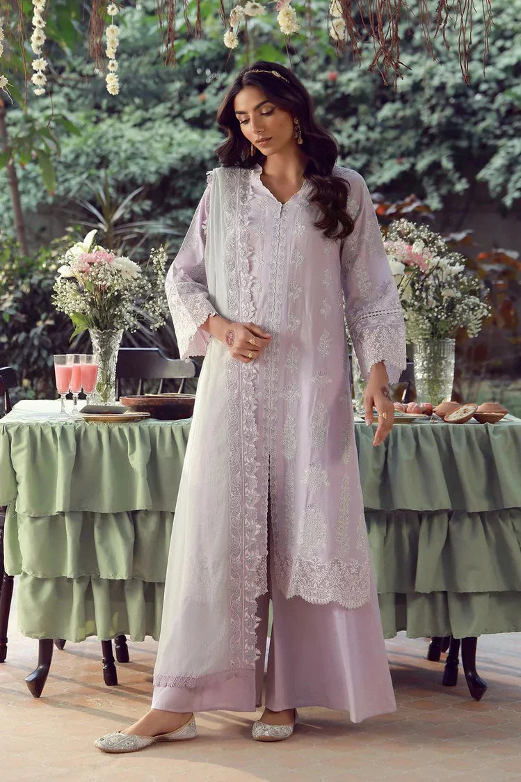 Picture of Sahar - Festive Chikankari Edit - CK-26-V2-08-Lilac Twilight - Unstitched - Available at Raja Sahib