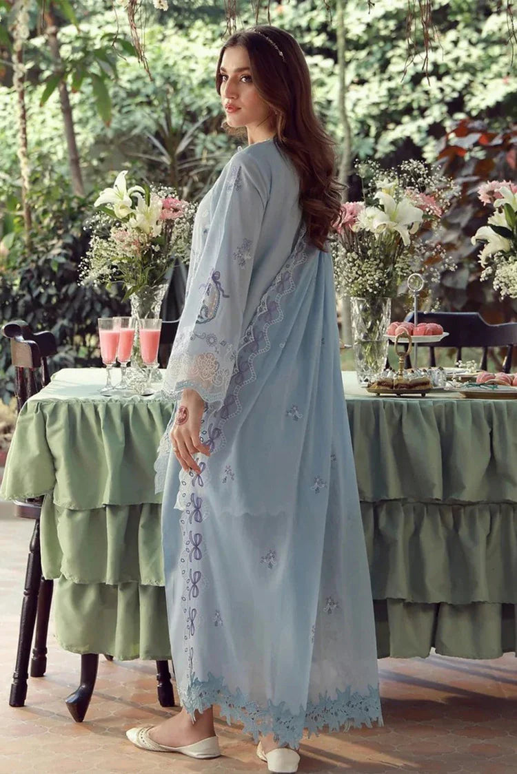 Picture of Sahar - Festive Chikankari Edit - CK-26-V2-09-Sky Garden Waltz - Unstitched - Available at Raja Sahib