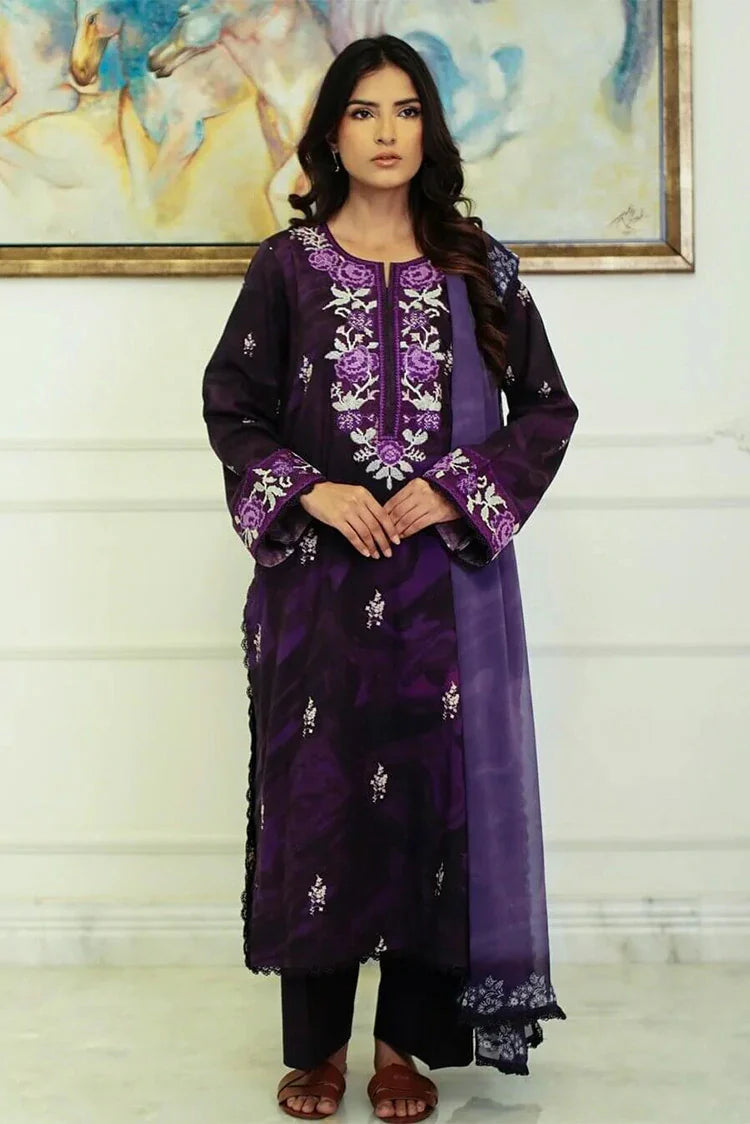 Picture of Zyna - Lawn Prints Vol 2 - 01-NIRA - Unstitched - Available at Raja Sahib