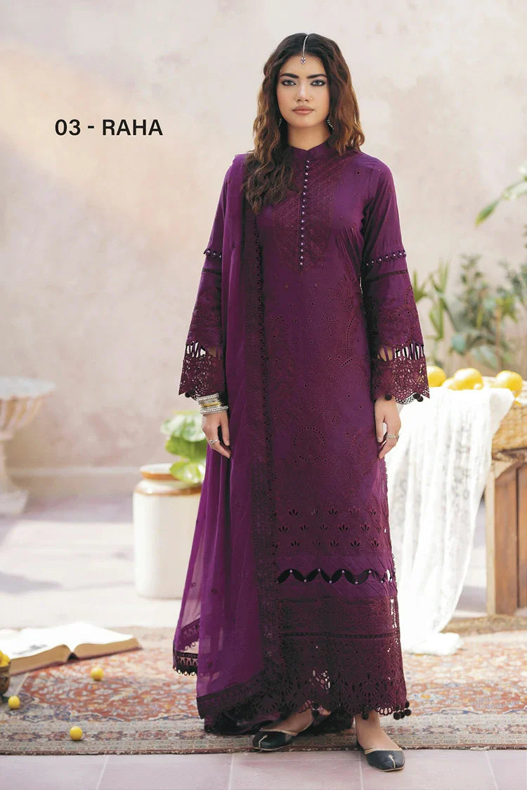House of Nawab - Zora Luxury Lawn Vol 2 - 03-RAHA - Unstitched
