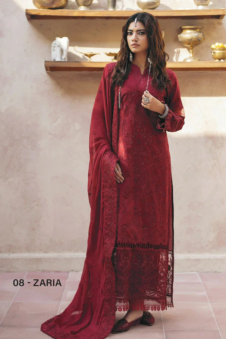 House of Nawab - Zora Luxury Lawn Vol 2 - 08-ZARIA - Unstitched