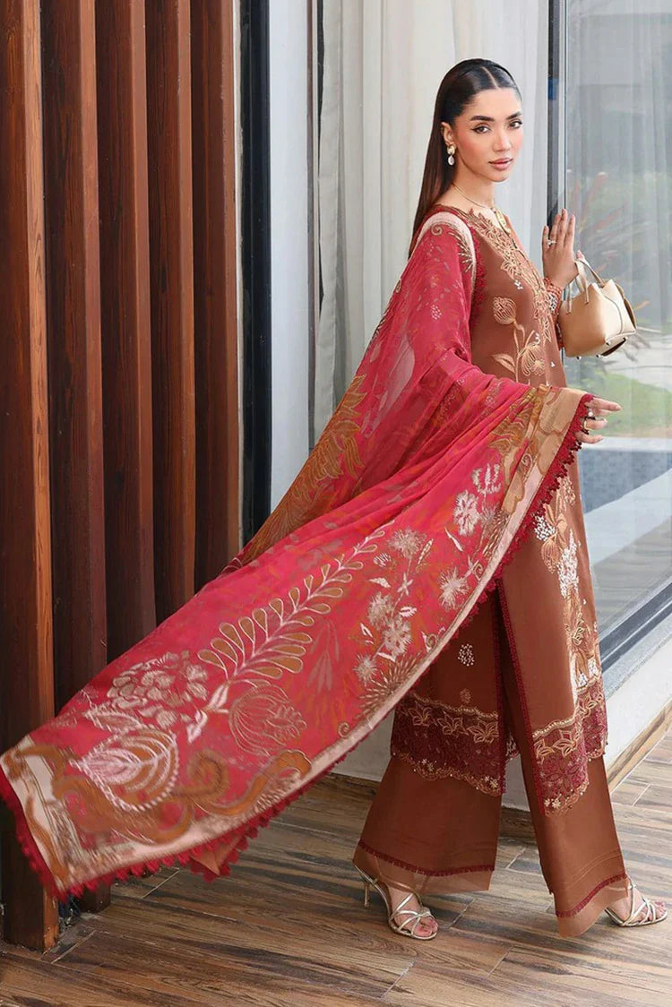 Picture of Ramsha - Andaaz Luxury Lawn Collection Vol 14 - Z-1401 - Unstitched - Available at Raja Sahib