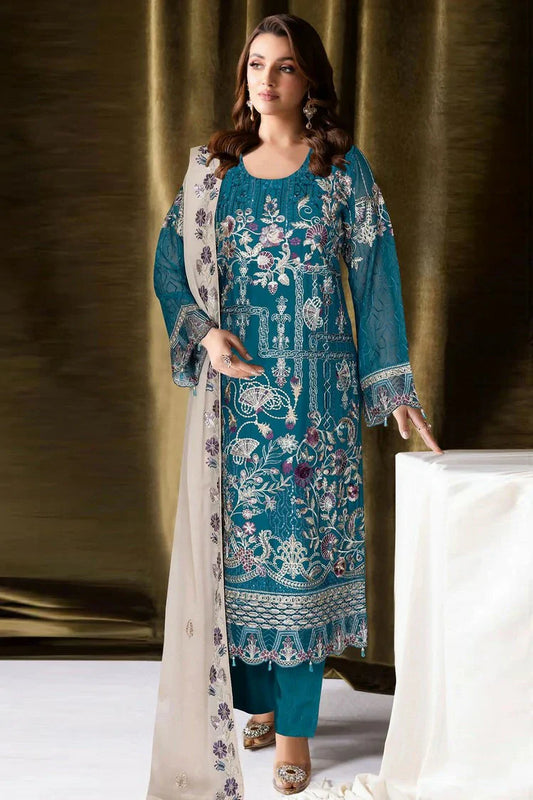 Picture of Ramsha - Sangeet Embroidered Chiffon Collection Vol 4 - B-401 - Unstitched - Available at Raja Sahib