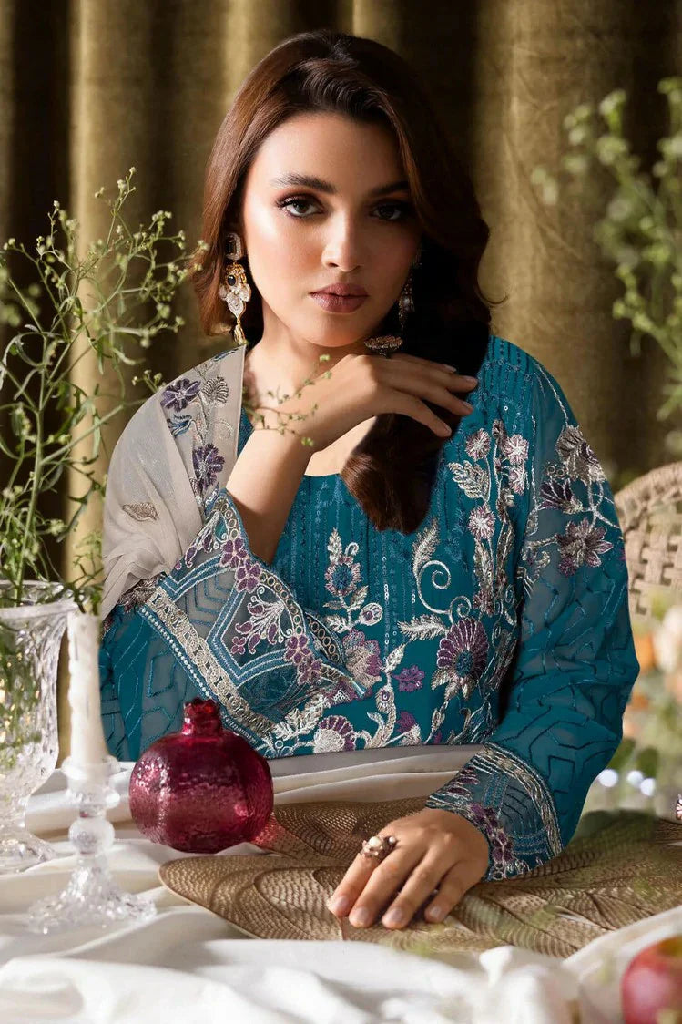 Picture of Ramsha - Sangeet Embroidered Chiffon Collection Vol 4 - B-401 - Unstitched - Available at Raja Sahib