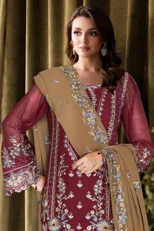 Picture of Ramsha - Sangeet Embroidered Chiffon Collection Vol 4 - B-403 - Unstitched - Available at Raja Sahib
