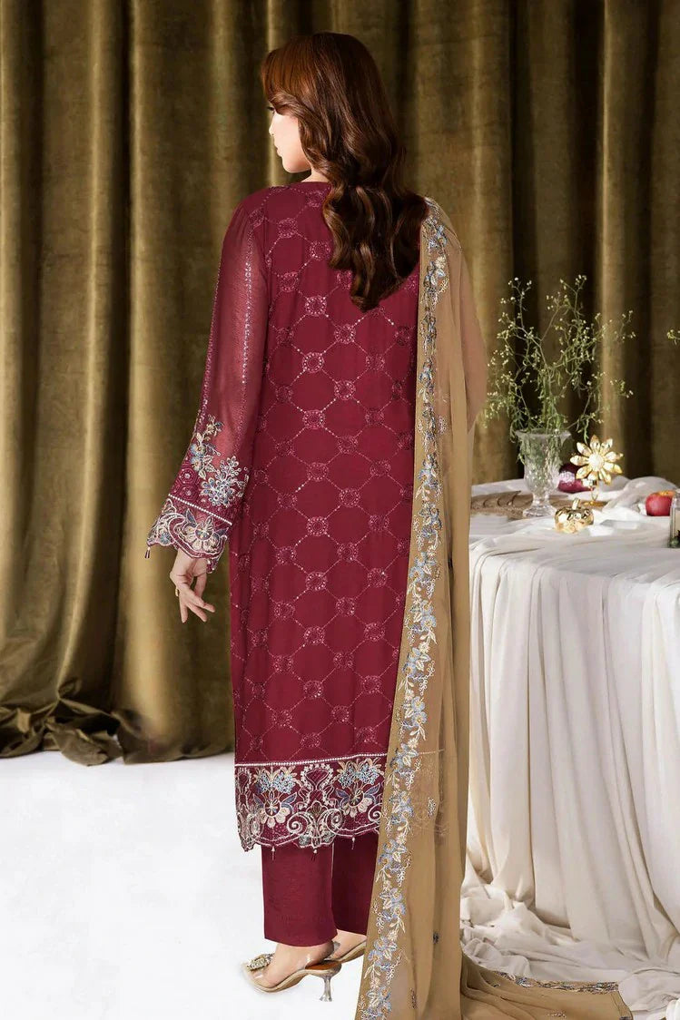 Picture of Ramsha - Sangeet Embroidered Chiffon Collection Vol 4 - B-403 - Unstitched - Available at Raja Sahib