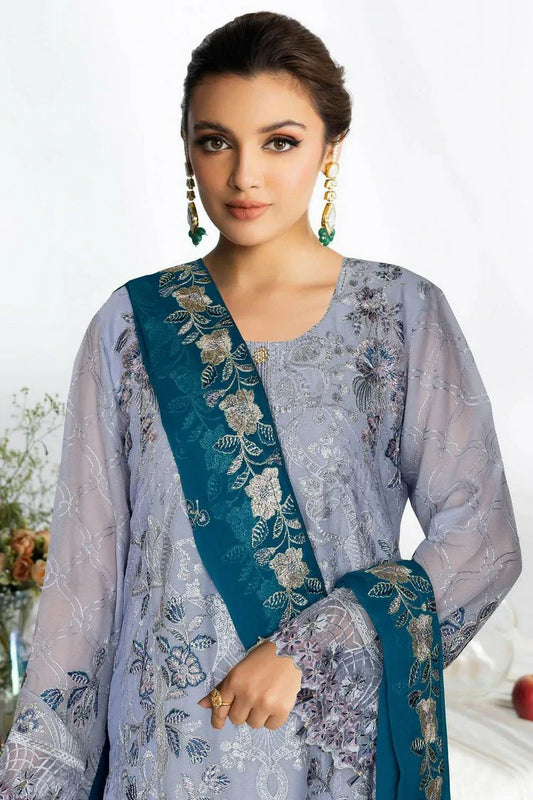 Picture of Ramsha - Sangeet Embroidered Chiffon Collection Vol 4 - B-404 - Unstitched - Available at Raja Sahib