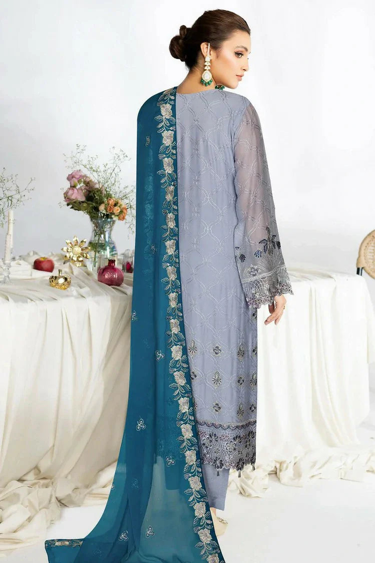 Picture of Ramsha - Sangeet Embroidered Chiffon Collection Vol 4 - B-404 - Unstitched - Available at Raja Sahib