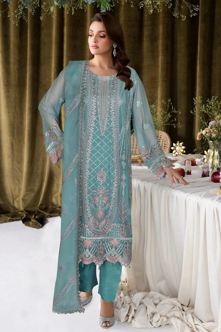 Picture of Ramsha - Sangeet Embroidered Chiffon Collection Vol 4 - B-407 - Unstitched - Available at Raja Sahib