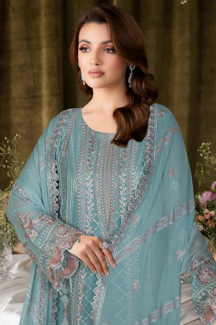 Picture of Ramsha - Sangeet Embroidered Chiffon Collection Vol 4 - B-407 - Unstitched - Available at Raja Sahib