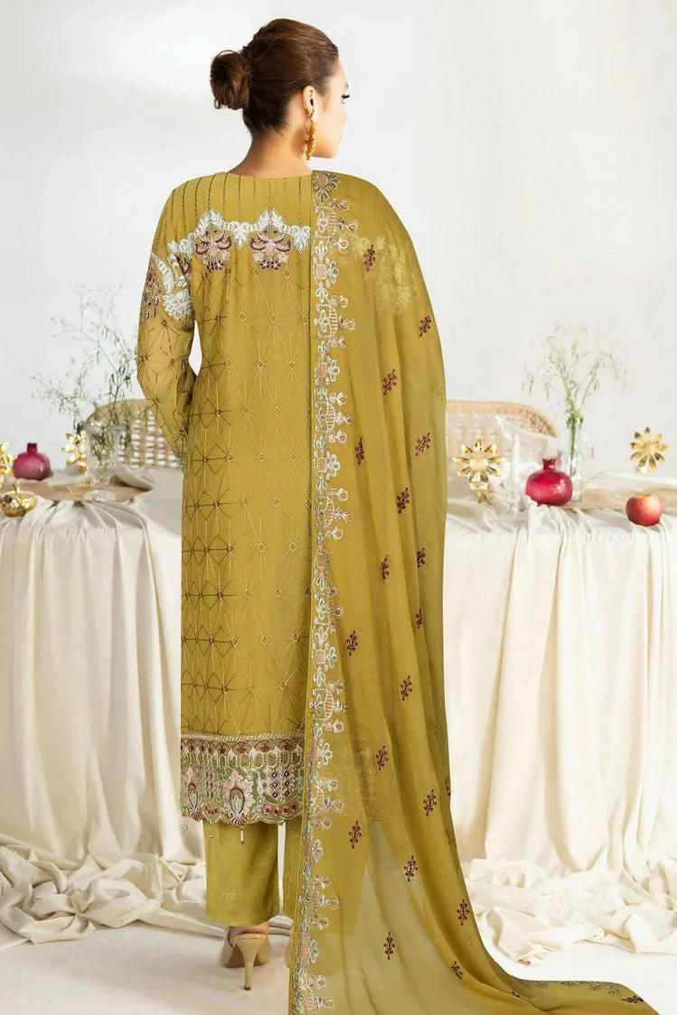 Picture of Ramsha - Sangeet Embroidered Chiffon Collection Vol 4 - B-408 - Unstitched - Available at Raja Sahib